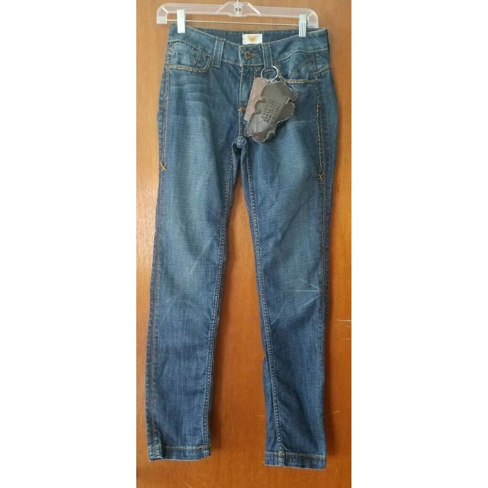 Antik Denim Wmns Sz 27 Jeans Western Cowgirl Embellish Back Pencil New / Tag